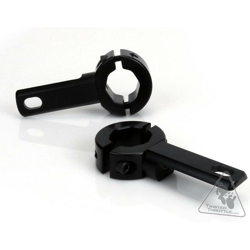 Soporte al chasis/defensas para luces Denali Ø21-29mm Color negro