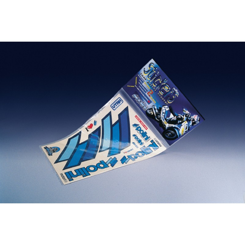 ADHESIVOS TEAM POLINI SCOOTER AZUL (225030)