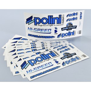 Juego de adhesivos POLINI Blue Line