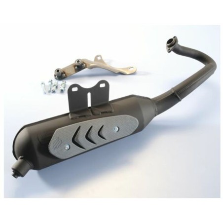 Escape Polini acero negro original homologado Vespa 200.0309