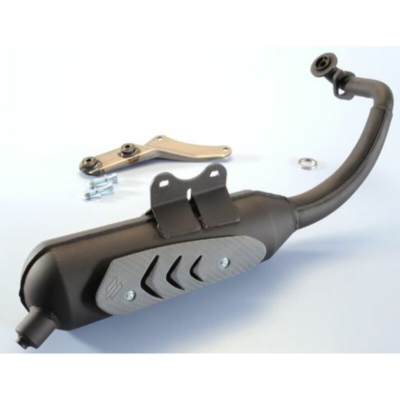 Escape Polini acero negro original homologado Ludix 200.0315