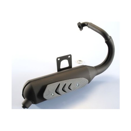 Escape Polini acero negro original homologado Trekker 200.0316