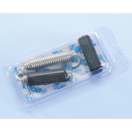 MUELLE ESCAPE POLINI ROTATIVO CON GOMA INOX L- 67mm 228.0005