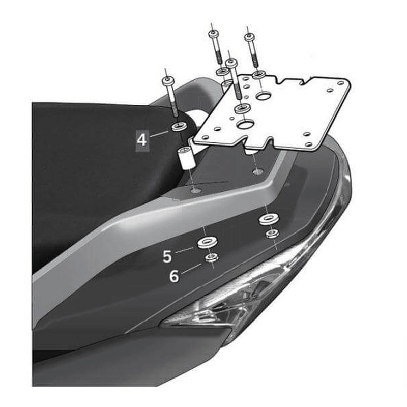 Fijaciones Top SHAD DAELIM S3/Q3 125i '10