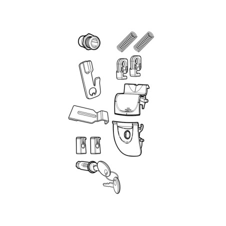 Recambio conjunto cerraduras SHAD SH33 / SH34