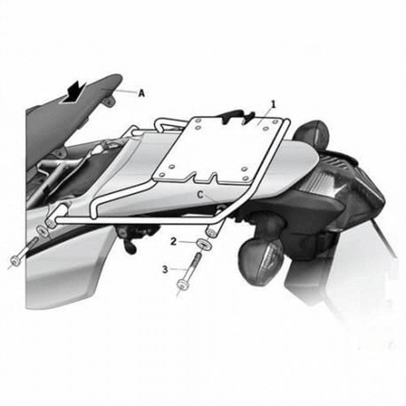 Fijaciones Top SHAD Honda CRF 250L '12