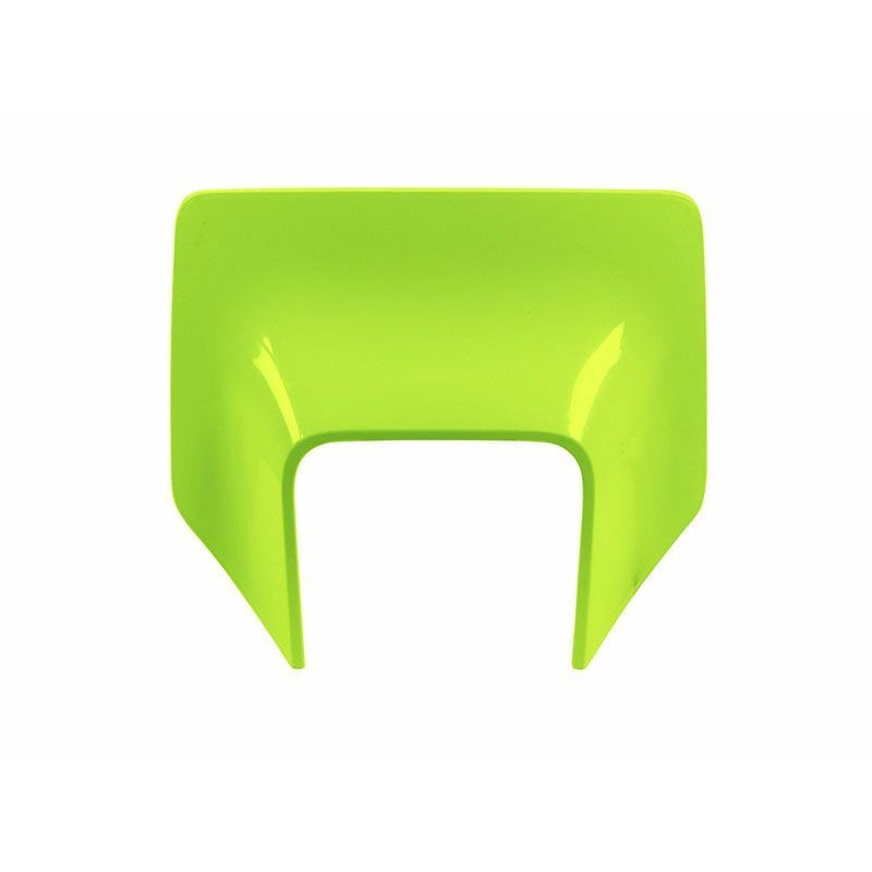 Portanúmeros delantero RACETECH Amarillo Neón Husqvarna TE / FE