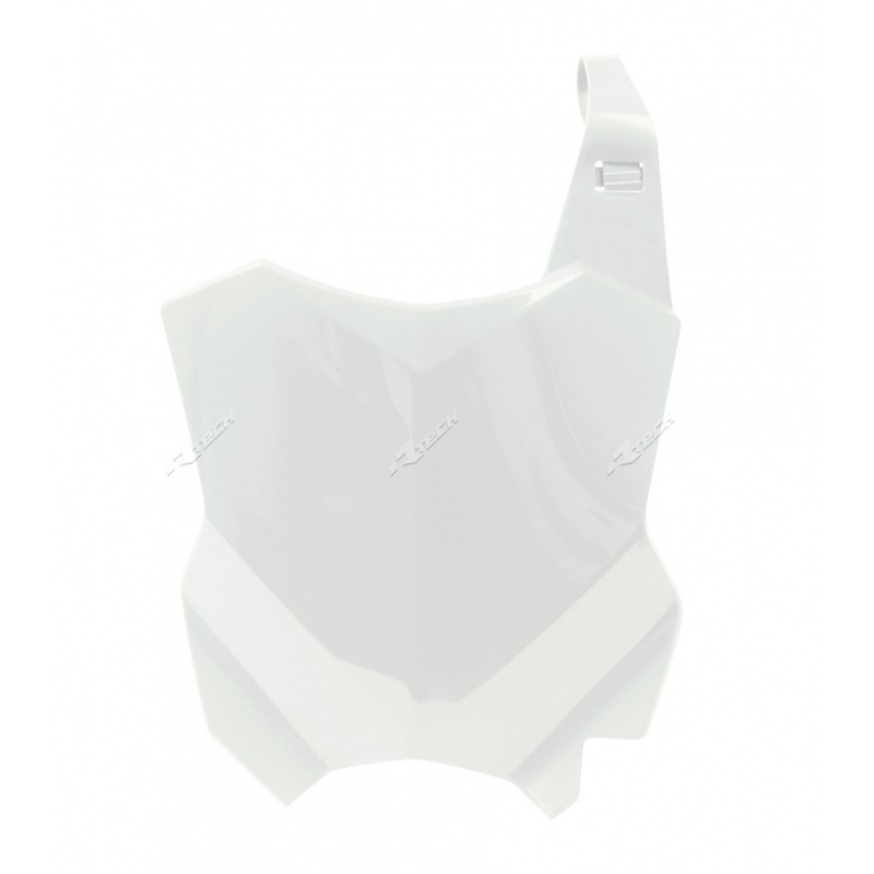 Portanúmeros delantero RACETECH Blanco Kawasaki KX-F450