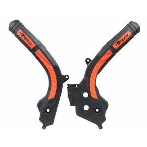 Protector de Chasis Bi-Material RACETECH Negro / Naranja