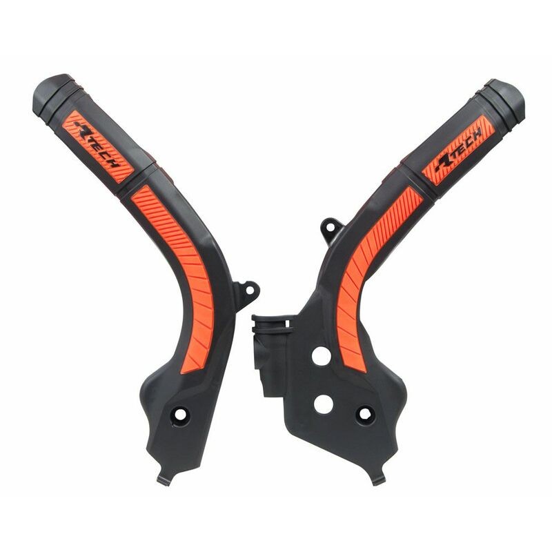 Protector de Chasis Bi-Material RACETECH Negro / Naranja