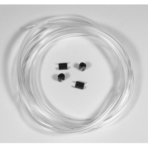 Junta de goma para pantallas MRA, transparente, (2 metros + 6 clips)