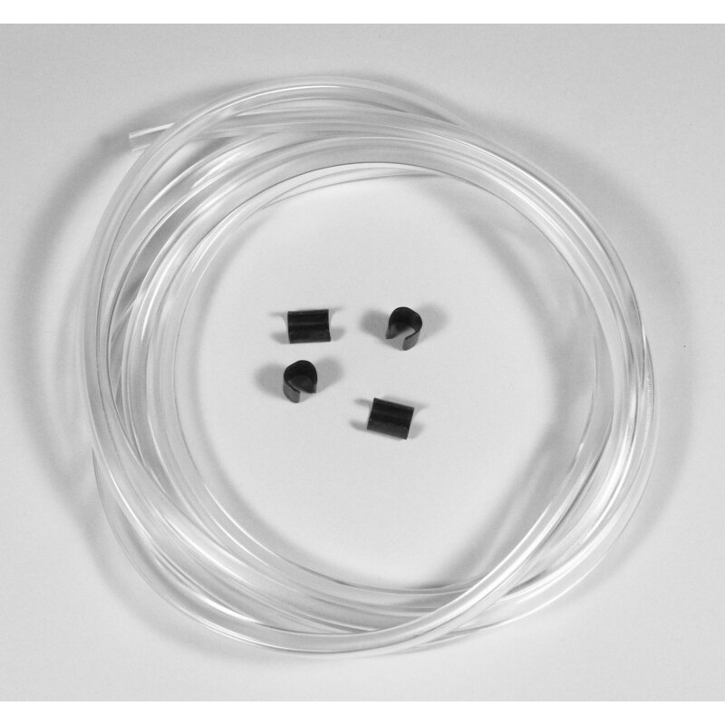 Junta de goma para pantallas MRA, transparente, (2 metros + 6 clips)