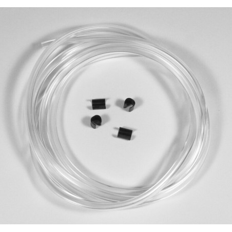 Junta de goma para pantallas MRA, transparente, (2 metros + 6 clips)