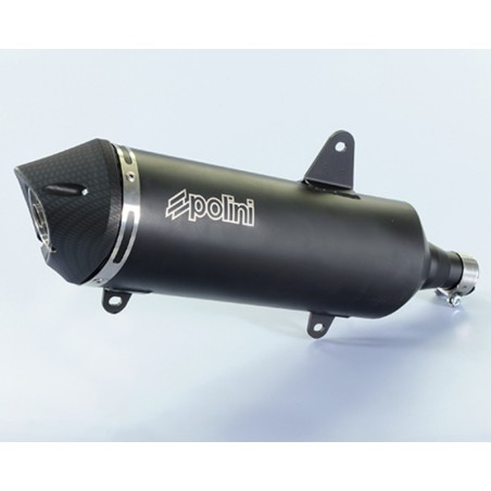 POLINI Muffler - Black Aluminium Peugeot