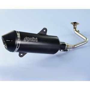 POLINI Maxi-Scooter Exhaust - Black Aluminium SYM