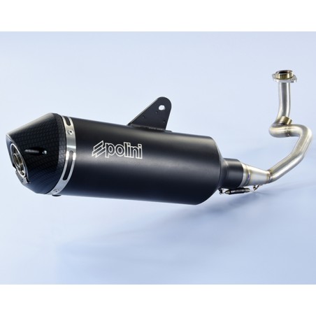 POLINI Maxi-Scooter Exhaust - Black Aluminium Vespa
