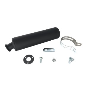 Silencioso TECNIUM acero negro Derbi / Gilera / Aprilia