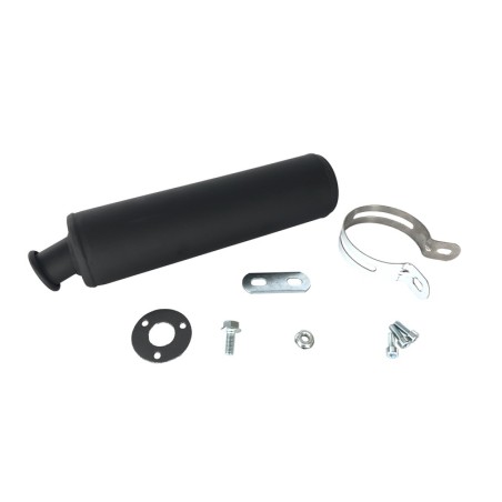 Silencioso TECNIUM acero negro Derbi / Gilera / Aprilia