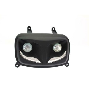 Faro auxiliar LED R8 BIHR negro mate