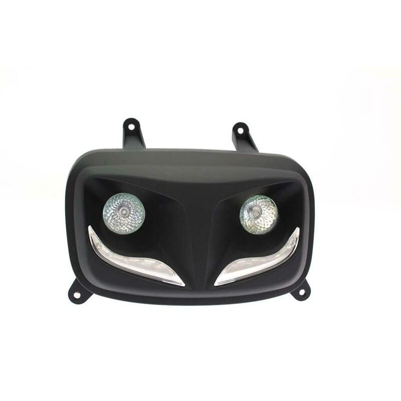 Faro auxiliar LED R8 BIHR negro mate