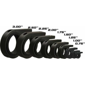 Abrazaderas VISION X diámetro 508mm para rosca M10 aluminio negro