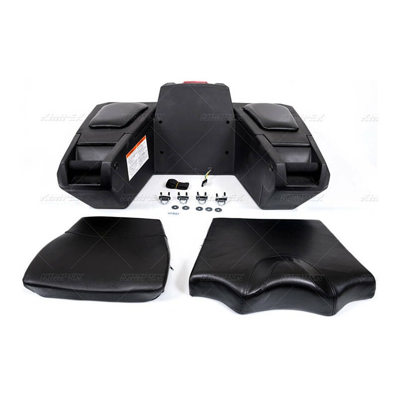 KIMPEX Deluxe Rear Cargo Box ATV Black 92L