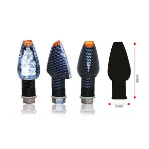 Juego de intermitentes LED BIHR Design (brazo corto)