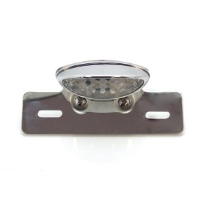 Piloto + soporte de matricula cromado universal V PARTS