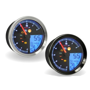 Marcador universal KOSO Plug & Play cromado Harley Davidson Ø 94,7mm