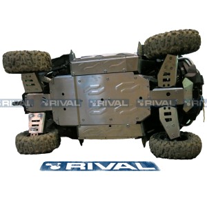 RIVAL Complete skid plate kit - Aluminium CF Moto Zforce 800/1000