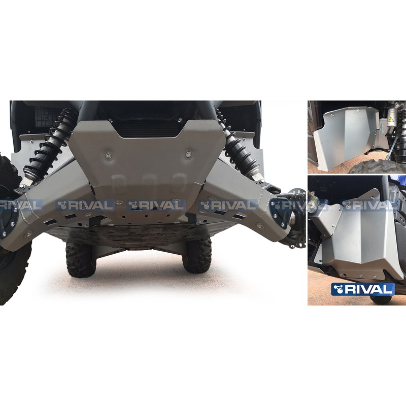 RIVAL Complete skid plate kit - Aluminium Yamaha Wolverine 700