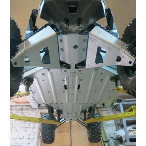 RIVAL Complete skid plate kit w/o front arm guards - Aluminium Can-...