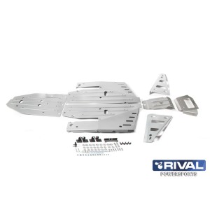 RIVAL Complete skid plate kit - Aluminium Polaris RZR 1000 XP/Turbo