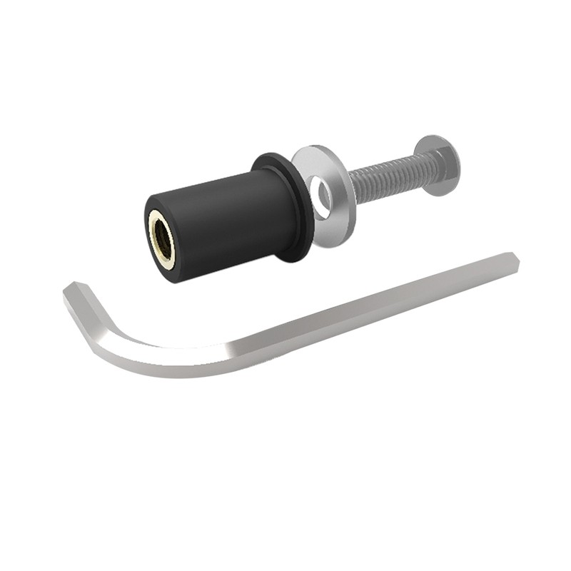 Juego de tornillos para cúpula OXFORD plata - 8 unidades