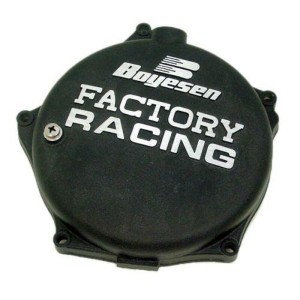 Tapa de embrague BOYESEN Factory Racing Negra Kawasaki KX250F