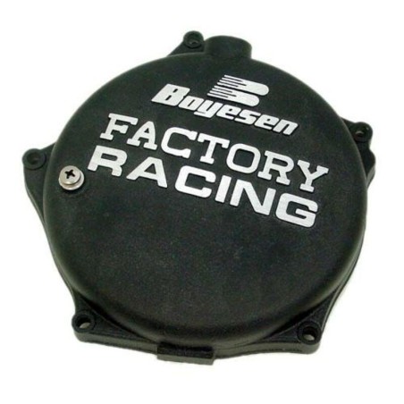 Tapa de embrague BOYESEN Factory Racing Negra Kawasaki KX250F
