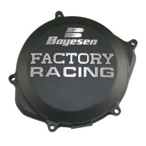 Tapa de embrague BOYESEN Factory Racing Negra Kawasaki KX450