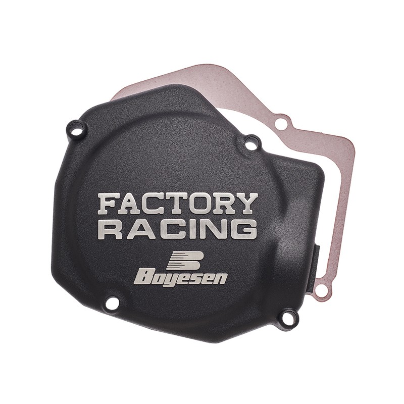 Tapa de encendido BOYESEN Factory Racing Negra Honda CR125R