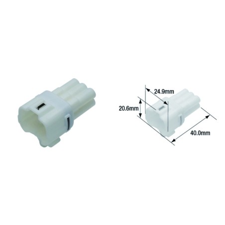 Conector hembra hermético TOURMAX tipo 090 (FRS)