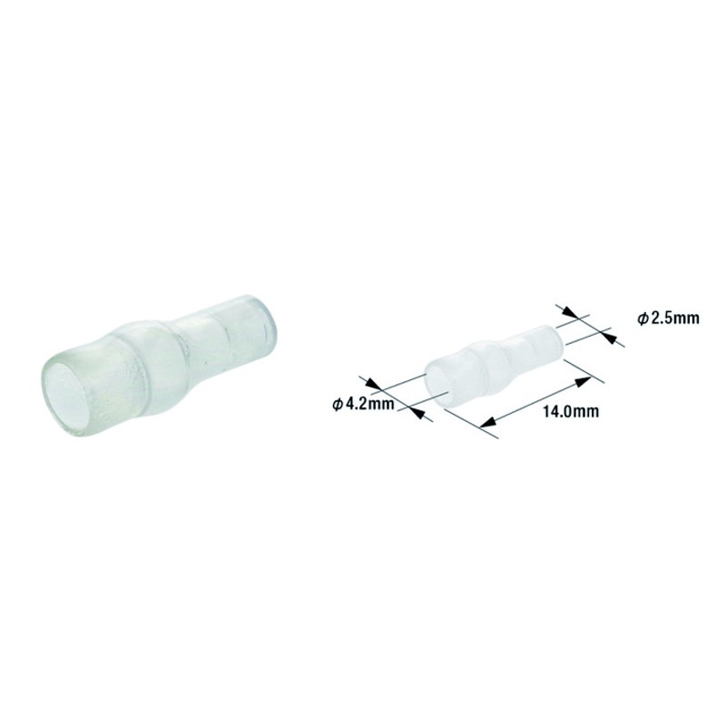 Bolsa de 100 Manguitos aislante para terminales de cable macho ETP-...