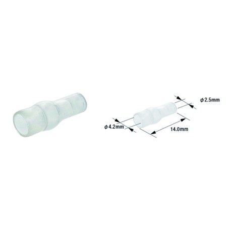 Bolsa de 100 Manguitos aislante para terminales de cable macho ETP-...