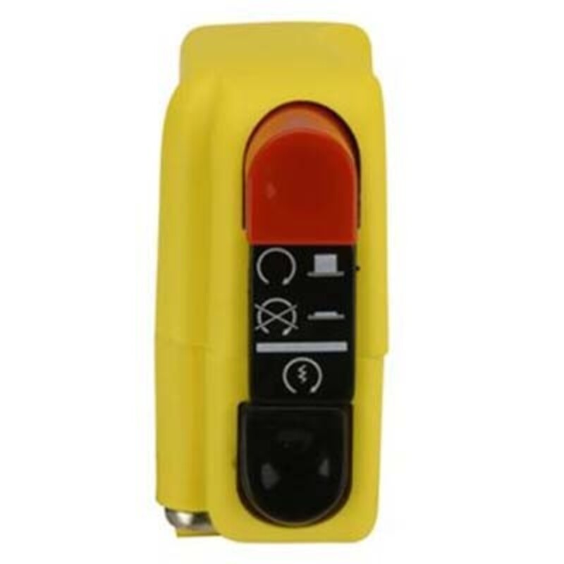 Botón on/off con arranque 9A Domino amarillo 0416AB.9A