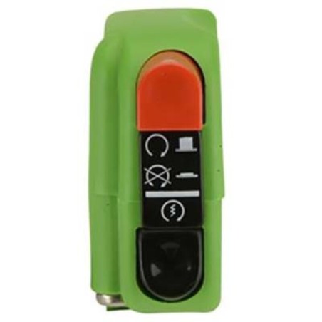 Botón on/off con arranque 9A Domino verde 0418AB.9A