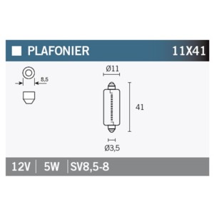 Lámpara OSRAM 6413 - 12V 5W - 10 uds