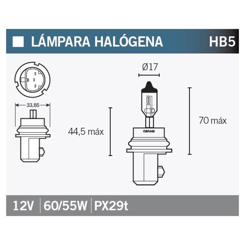 Lámpara OSRAM 9007 HB5