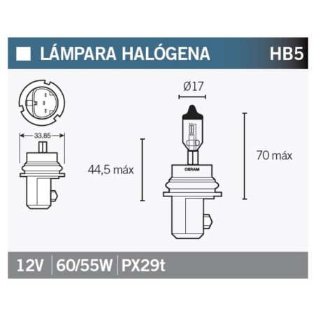 Lámpara OSRAM 9007 HB5