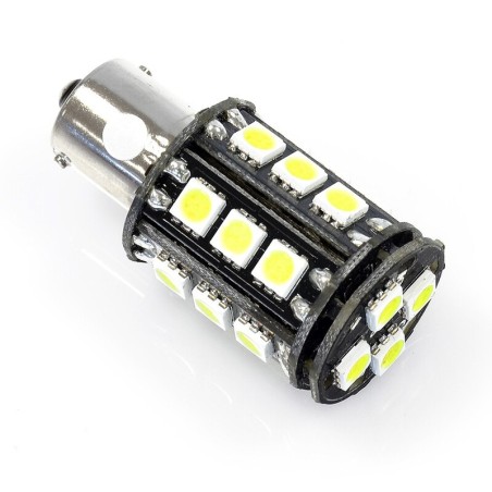 Lámpara V PARTS LED BA15s 22 leds 12V Blanca