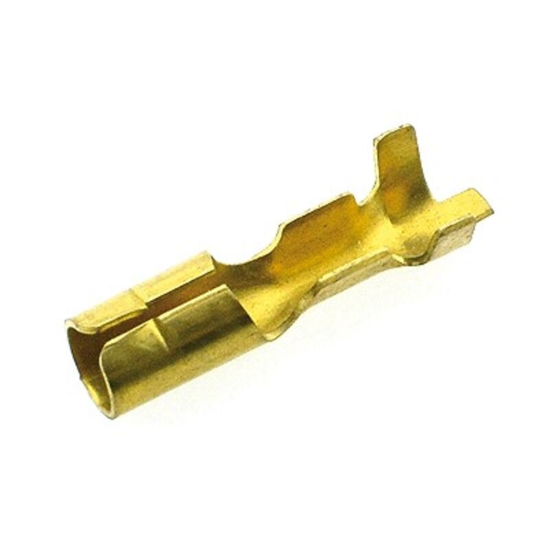 Bolsa de 10 terminales eléctricos faston hembra cilíndrico V PARTS