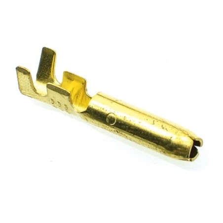 Bolsa de 10 terminales eléctricos faston macho cilíndrico V PARTS