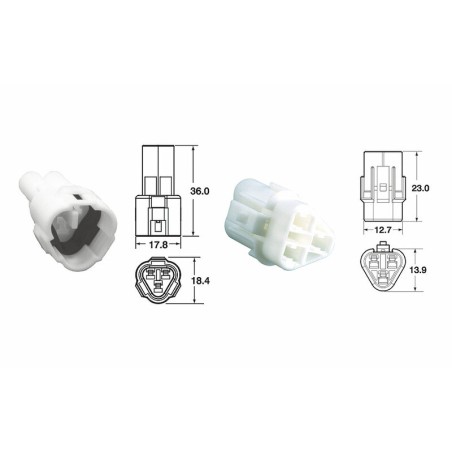 Juego de conectores 3 vias Series 090 SMTO BIHR tipo original Ø0,85...